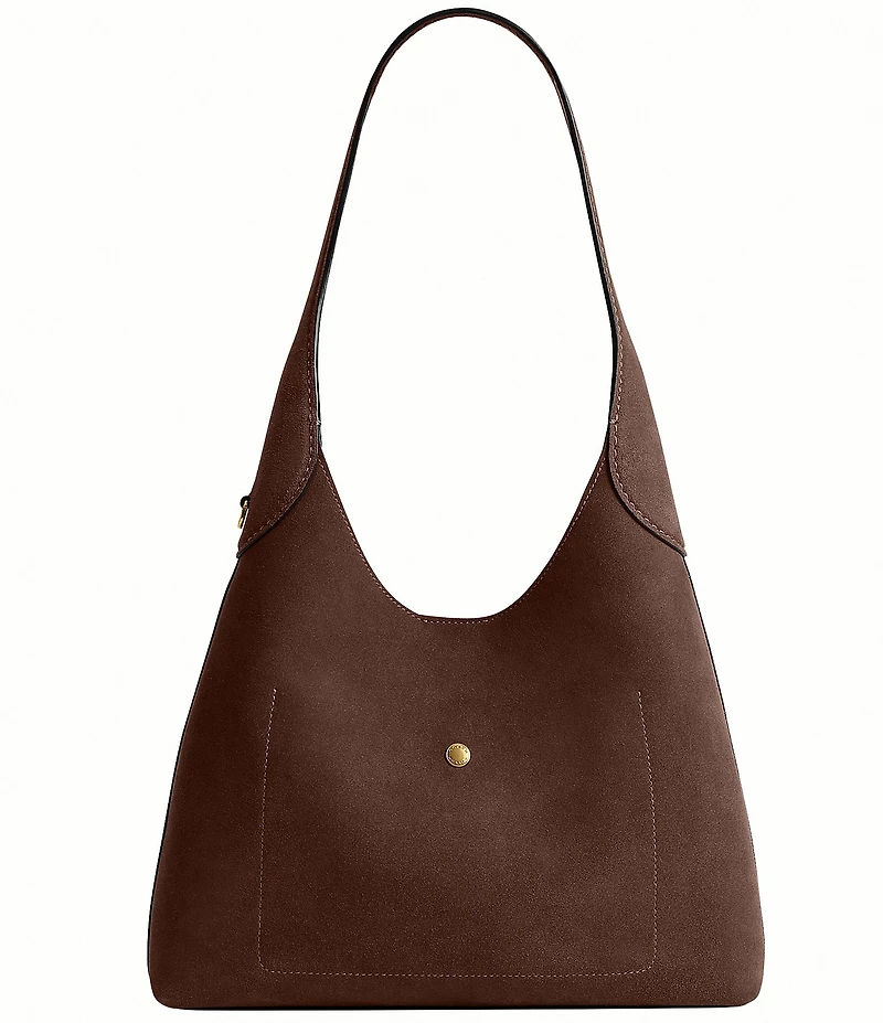 COACH Suede Brooklyn Hobo Shoulder Handle Bag 28
