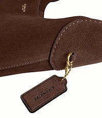 COACH Suede Brooklyn Hobo Shoulder Handle Bag 28