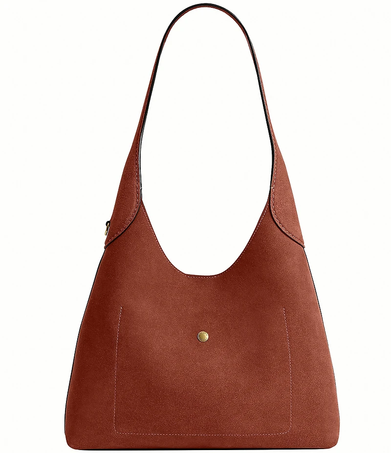COACH Suede Brooklyn Hobo Shoulder Handle Bag 28