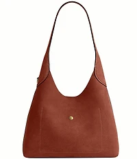 COACH Suede Brooklyn Hobo Shoulder Handle Bag 28
