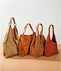 COACH Suede Brooklyn Hobo Shoulder Handle Bag 28
