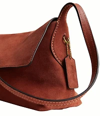 COACH Suede Chelsea Shoulder Bag 30