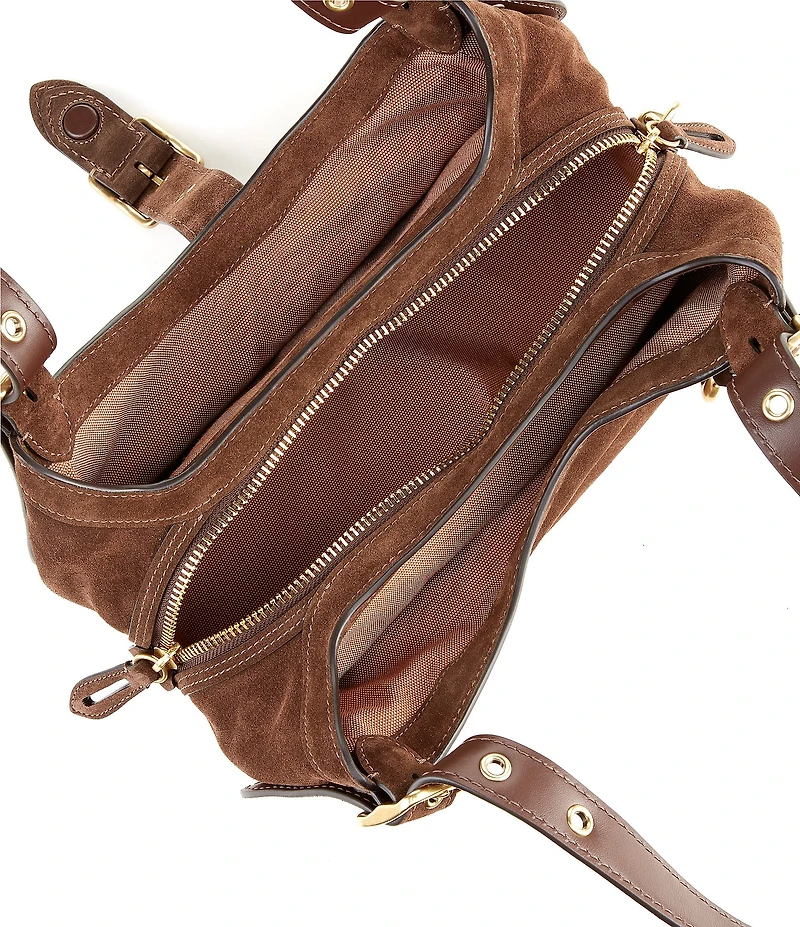 COACH Suede Drifter Double Handle Shoulder Bag 31