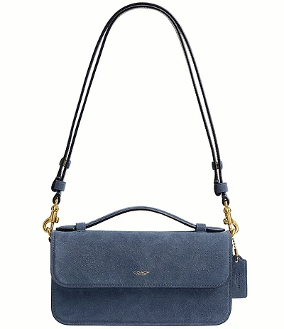COACH Suede Elora Top Handle Crossbody Bag