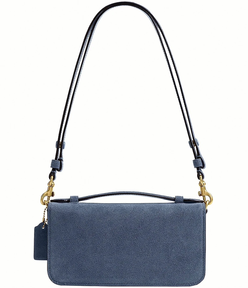 COACH Suede Elora Top Handle Crossbody Bag