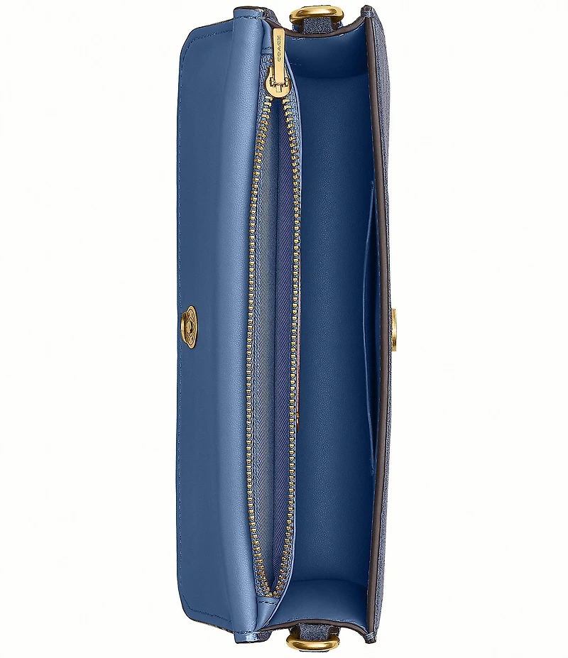 COACH Suede Elora Top Handle Crossbody Bag