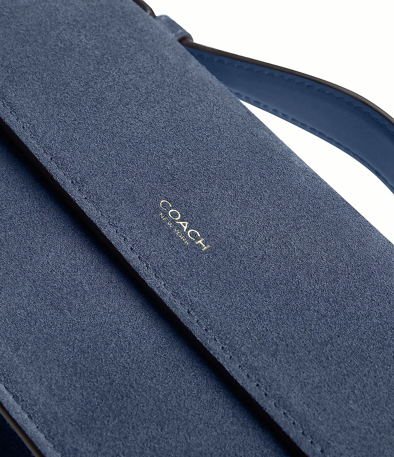 COACH Suede Elora Top Handle Crossbody Bag