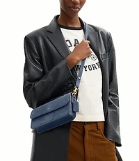 COACH Suede Elora Top Handle Crossbody Bag