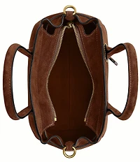 COACH Suede Empire 21 Handle Satchel Bag