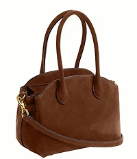 COACH Suede Empire 21 Handle Satchel Bag