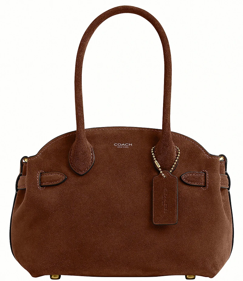 COACH Empire 21 Suede Handle Satchel Bag