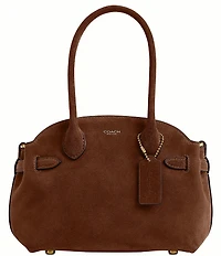 COACH Empire 21 Suede Handle Satchel Bag