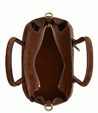 COACH Empire 21 Suede Handle Satchel Bag