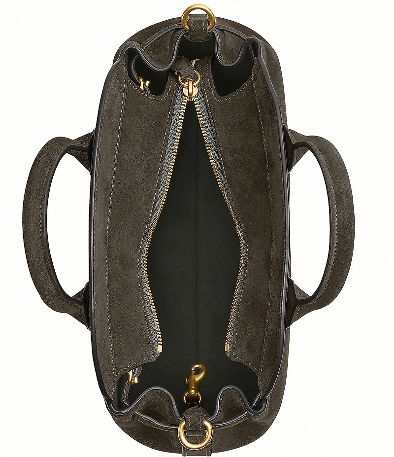 COACH Empire 28 Suede Carryall Satchel Bag