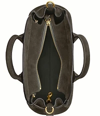 COACH Empire 28 Suede Carryall Satchel Bag