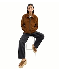 COACH Suede Espadrille Platform Wedge Slide Sandals