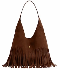 COACH Brooklyn 39 Suede Fringe Hobo Tote Bag