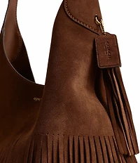 COACH Brooklyn 39 Suede Fringe Hobo Tote Bag