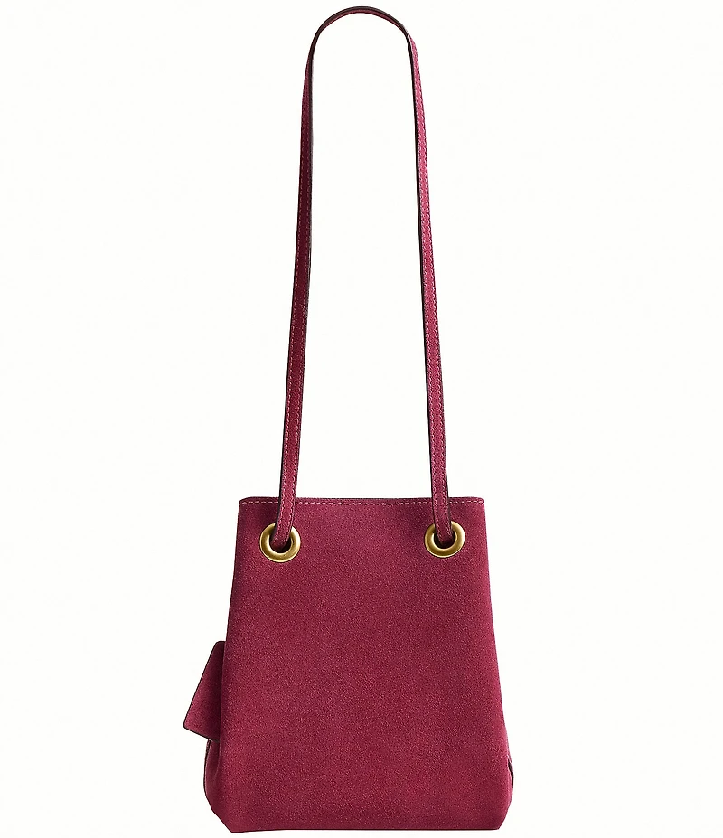 COACH Jade Suede Mini Drawstring Bag