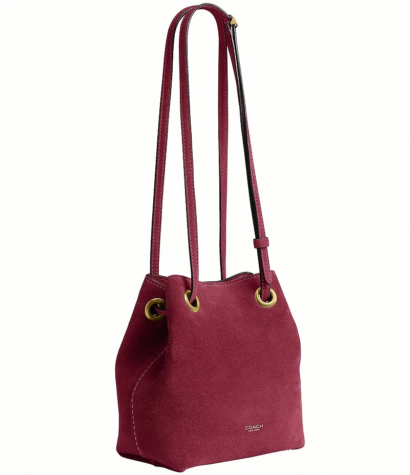 COACH Jade Suede Mini Drawstring Bag