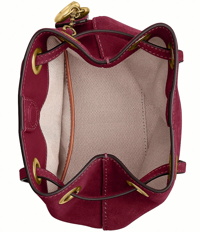 COACH Jade Suede Mini Drawstring Bag