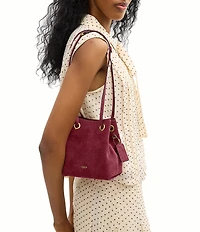 COACH Jade Suede Mini Drawstring Bag