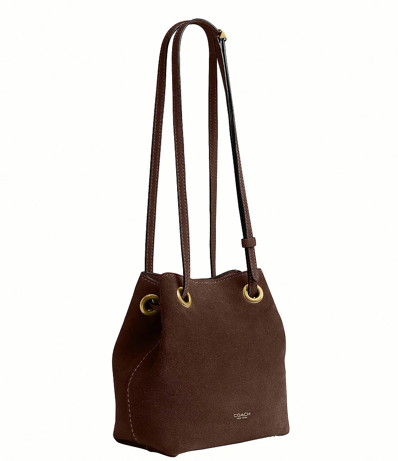 COACH Jade Suede Mini Drawstring Bag