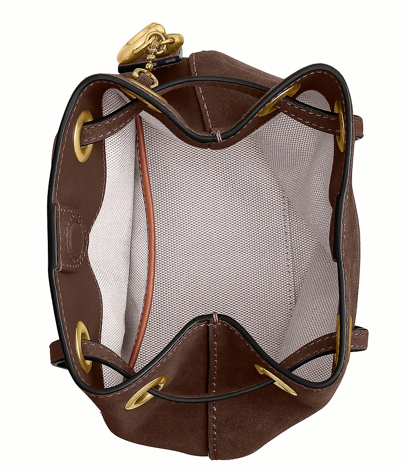 COACH Jade Suede Mini Drawstring Bag