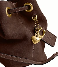 COACH Jade Suede Mini Drawstring Bag