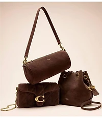 COACH Jade Suede Mini Drawstring Bag