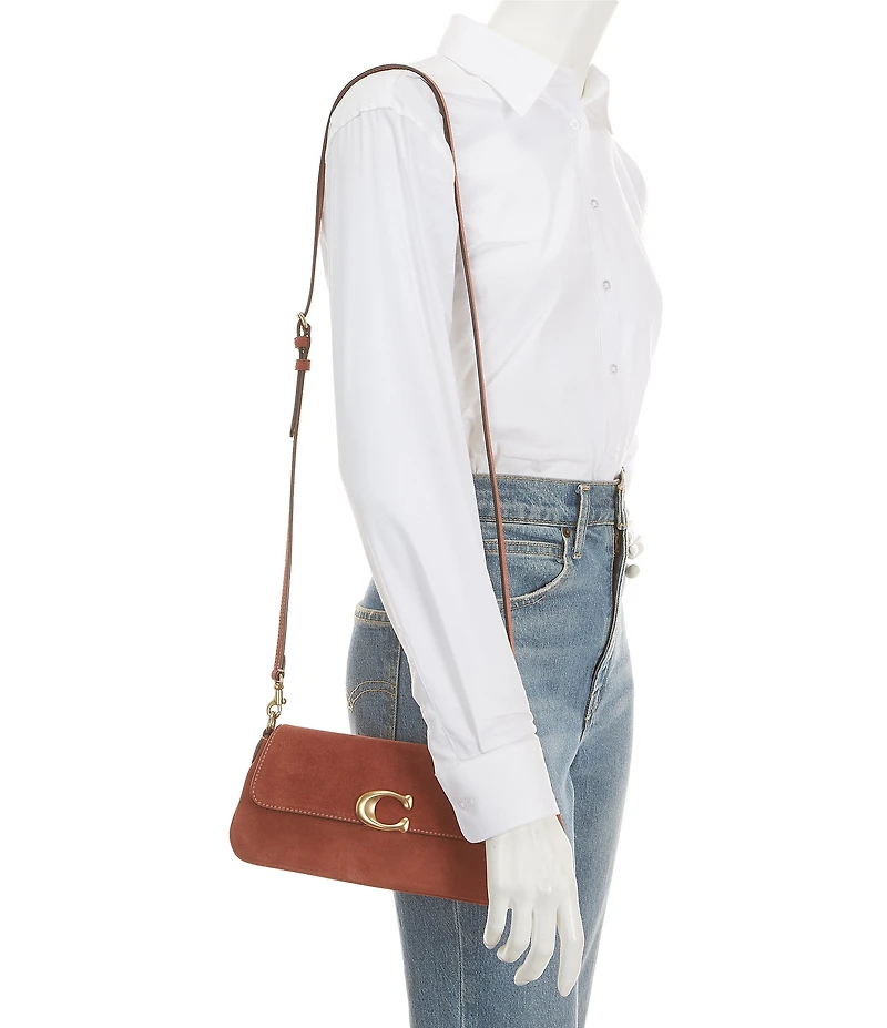 COACH Suede Jet Shoulder Bag