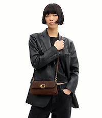 COACH Suede Jet Shoulder Bag