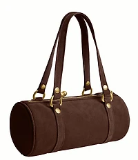 COACH The Coach Originals Suede Kisslock Barrel Bag