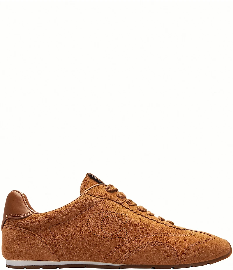 COACH Women's Suede Lace Up Sneakers