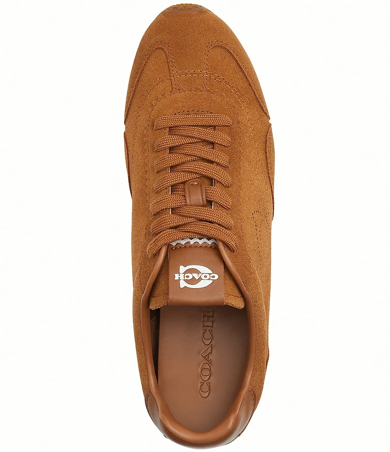 COACH Women's Suede Lace Up Sneakers