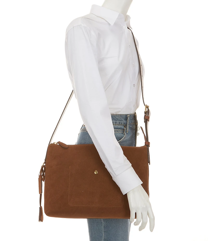 COACH Suede Mott Messenger Bag 33