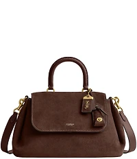 COACH Suede Slouchy Rogue Top Handle Satchel Bag