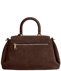 COACH Suede Slouchy Rogue Top Handle Satchel Bag