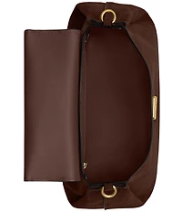 COACH Suede Slouchy Rogue Top Handle Satchel Bag