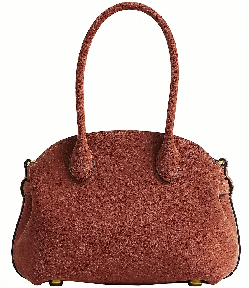 COACH Suede Soft Empire 21 Handle Satchel Bag