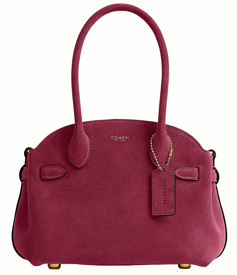 COACH Suede Soft Empire 21 Handle Satchel Bag