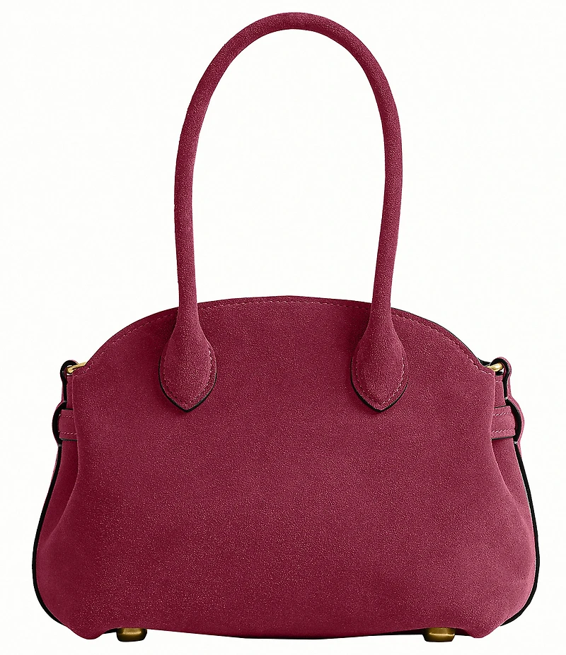 COACH Suede Soft Empire 21 Handle Satchel Bag