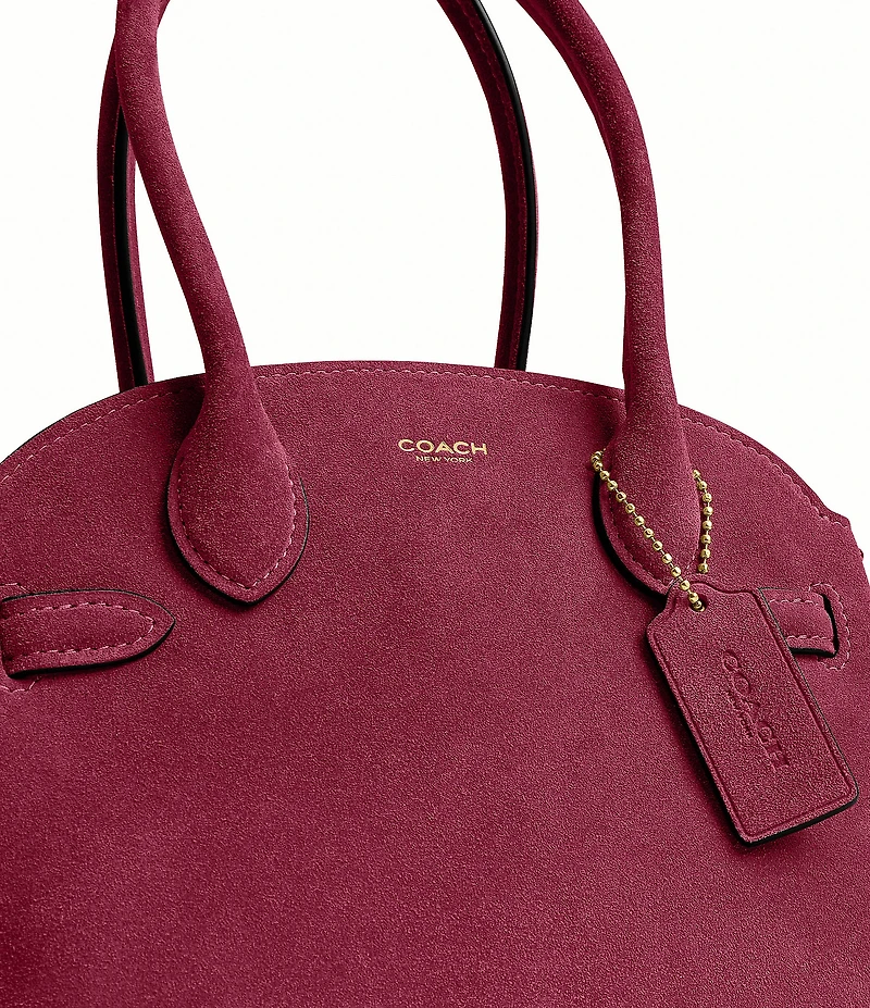 COACH Suede Soft Empire 21 Handle Satchel Bag