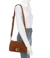 COACH Suede Soft Tabby Shoulder Bag