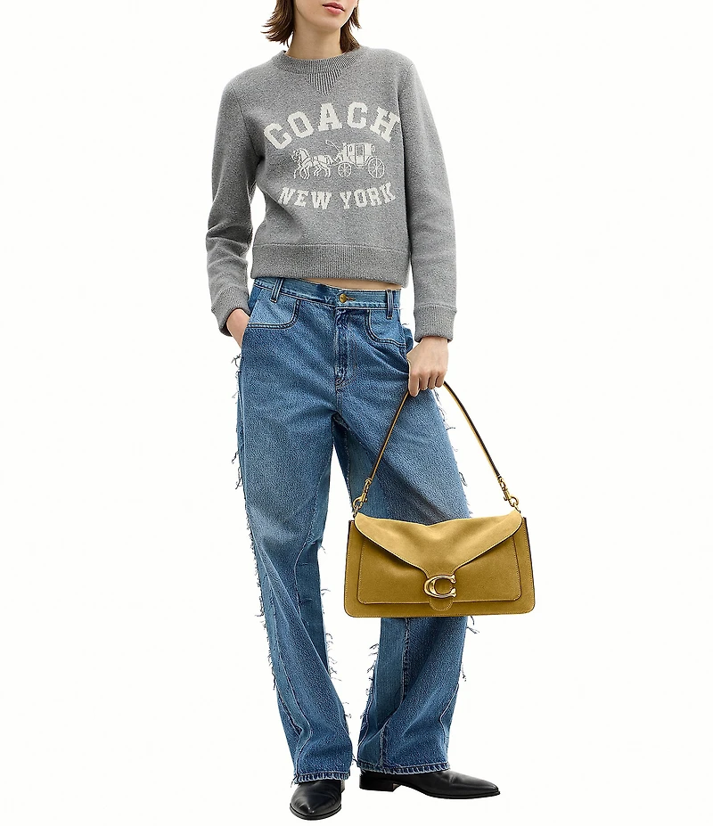 COACH Suede Tabby 36 Shoulder Bag