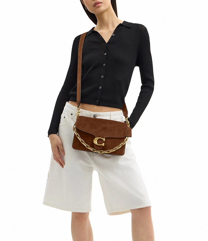 COACH Suede Tabby Shoulder Bag
