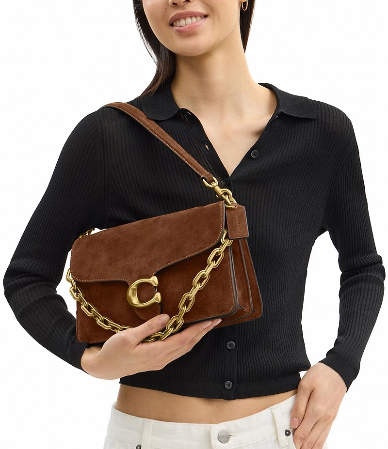 COACH Suede Tabby Shoulder Bag