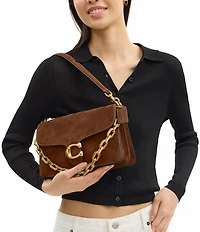 COACH Suede Tabby Shoulder Bag