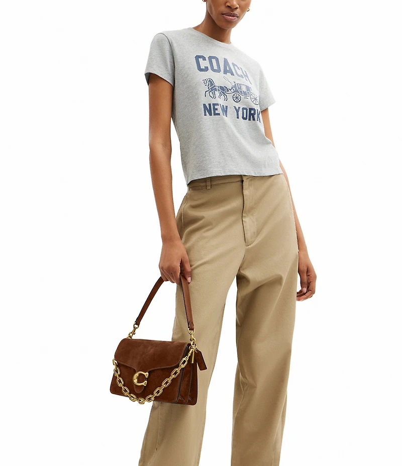 COACH Suede Tabby Shoulder Bag
