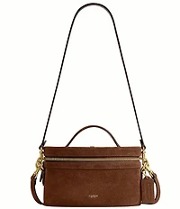 COACH Suede Top Handle Trail Bag